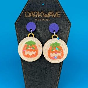 Halloween Sugar Cookie Dangle Earrings, Pillsbury Cookies, Halloween Cookie Earrings, Sugar Cookie Earrings, Halloween Earrings