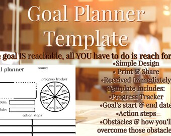 2024 Goal Setting Template Neutral printable Etsy