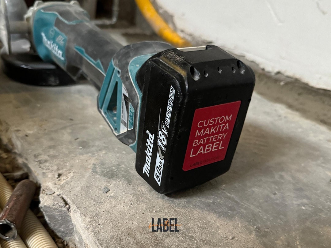 Makita 18V LXT Personalised Battery Stickers - Etsy