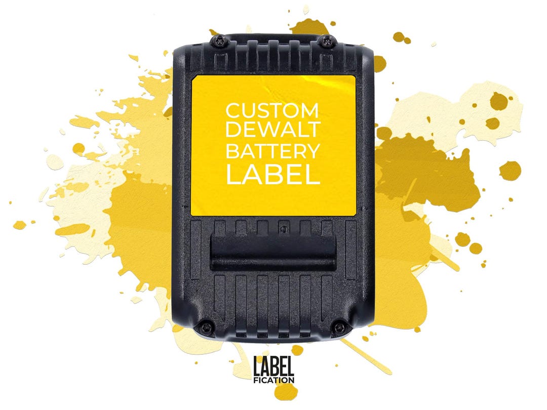 DEWALT 18V XR Custom Personal Battery Label - Etsy