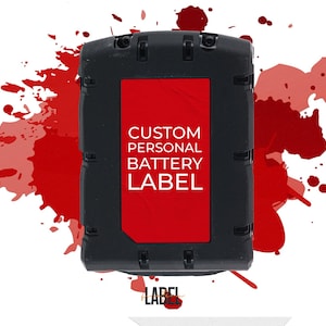 Etichetta batteria personalizzata Milwaukee 18V M18