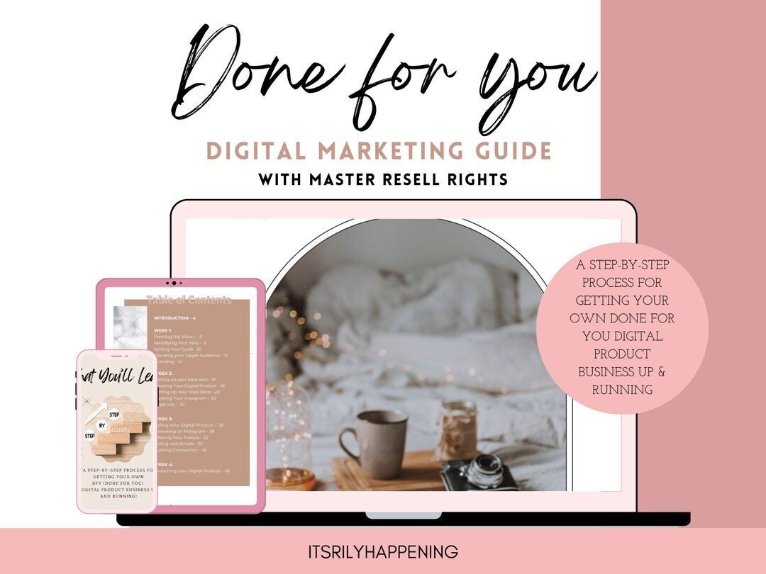 Done for You: Digital Marketing Guide |ebook With Master Resell Rights ...