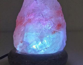 HIMALAYAN SALT LAMP multi colour organic healing and colour changing