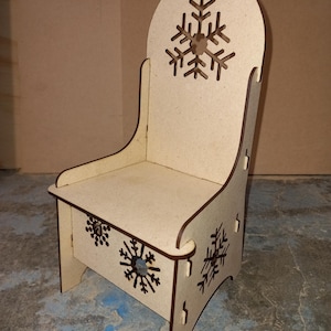 Fichiers CNC pleine taille de la chaise du Père Noël