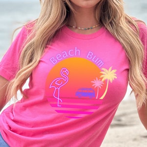 Beach bum shirt, Vacation tee, Vacation T-shirt, Retro Sunsets Shirt, Girls Trip, Vsco Shirt, Boho shirt, Palm tree shirt, tropical Island