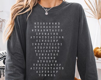 Smallest Man Bridge and Outro Shirt SMWEL Comfort Colors Long Sleeve, Era Shirt, Lyrics Tee, Fan Gift Shirt For Concert Lover, Gift For Her