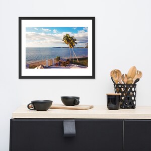 Beach Azul - Gerahmtes Fotopapier Poster