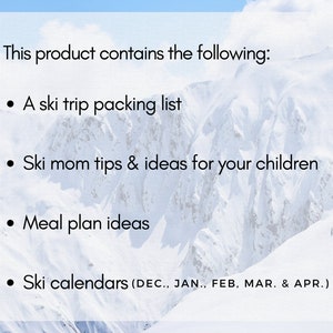 Family Ski Trip Guide | Pack & Plan for Your Next Ski Trip | PDF ...