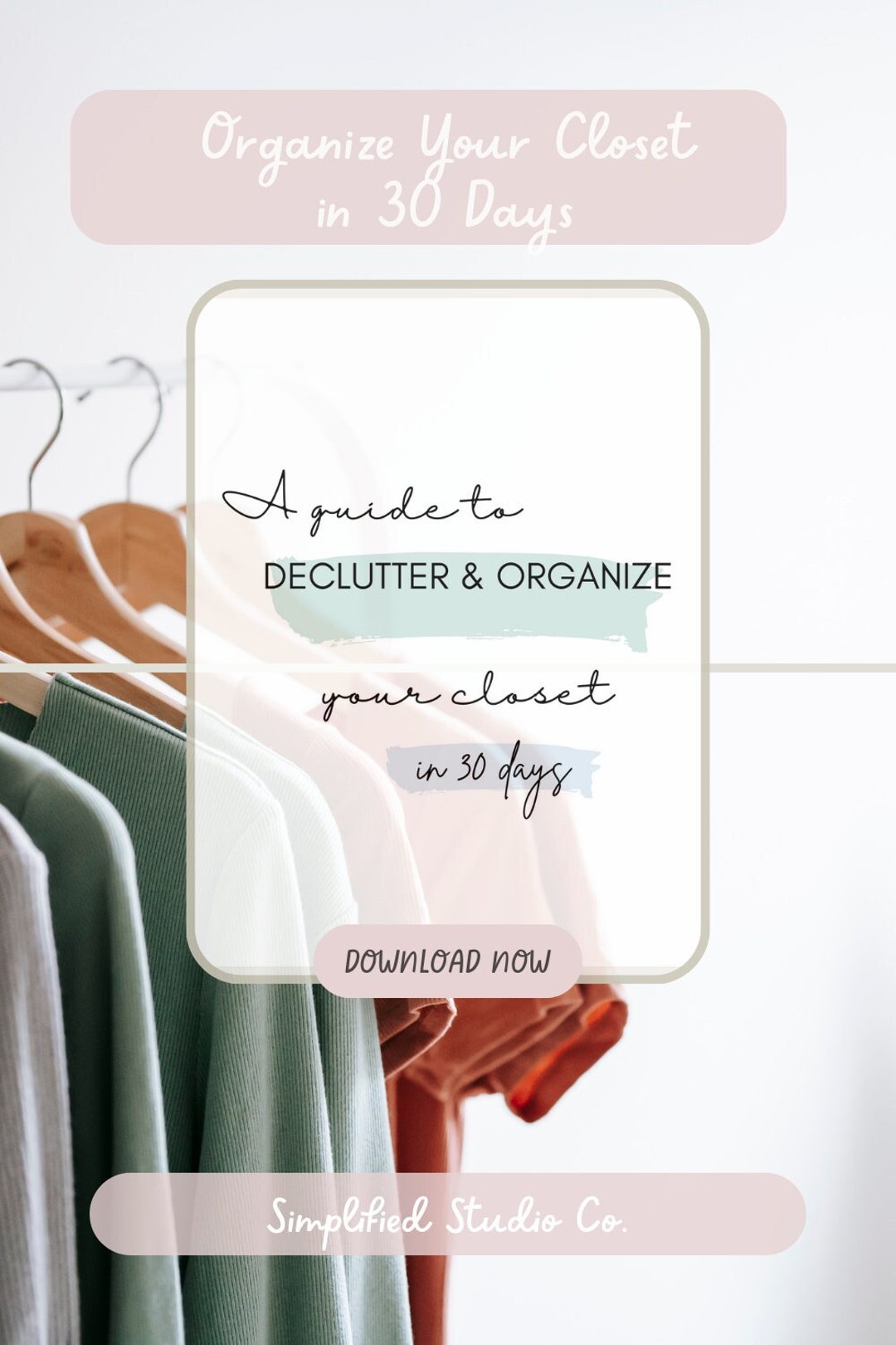 30 Day Closet Guide | Declutter & Organize Your Closet | PDF Digital ...