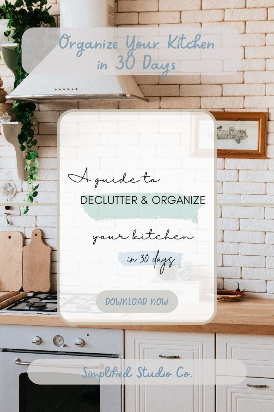 30 Day Kitchen Guide | Declutter & Organize Your Kitchen | PDF Digital ...