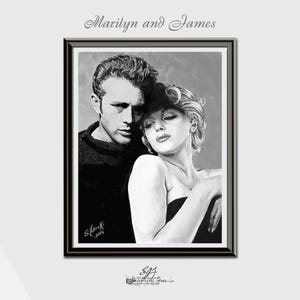 Marilyn Monroe and James Dean
