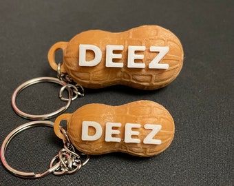 Deez Nuts Keyring: Funny Meme Keychain, Novelty Gift