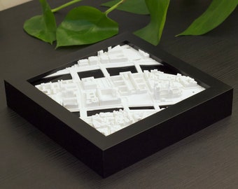 Modèle 3D de Notre-Dame de Paris : décor de paysage urbain encadré moderne