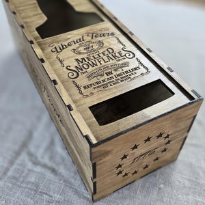 großzügige Tränen Whisky Flasche Geschenkbox, Papa, Hochzeit, Vatertag, GIFT BOX Schnapsflasche