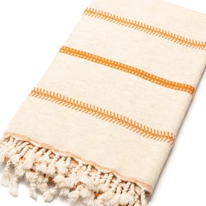 Bath Towel Heavyweight Blanket Turkish Peshtemal Linen Bath Towels Striped Picnic Blanket Boho Throw Blanket  Organic Baby Cover Gift