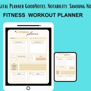 Colorful and Modern Fitness Planner Sheet, Monthly Workout Planner, Exercise Tracker Gym Checklist