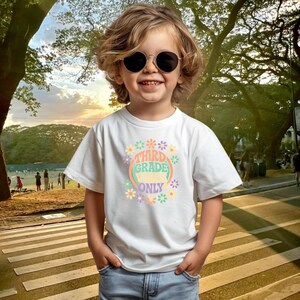Toddler Short Sleeve T-Shirt Soft Cotton Kids Tee Unisex Shirt for Boys Girls Playwear Preschool Outfit Baby Gift Custom Graphic Option