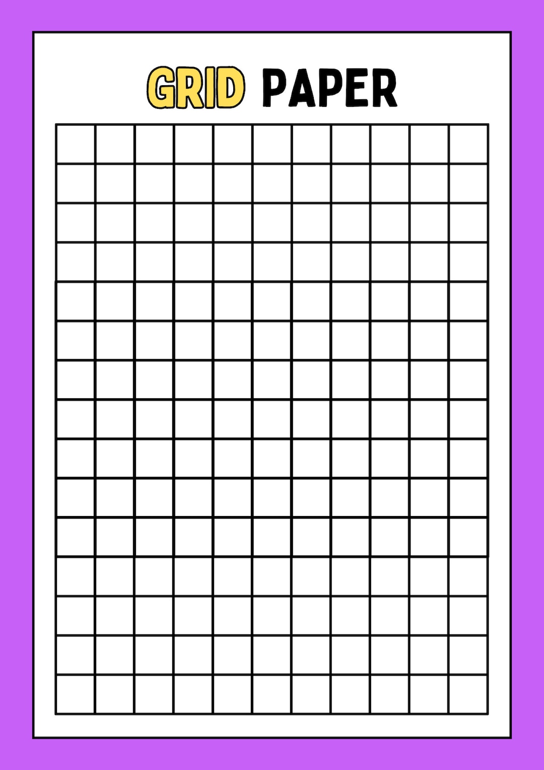 Graph Paper Bundle Printable Graph Grid Paper Templates Graph Pages