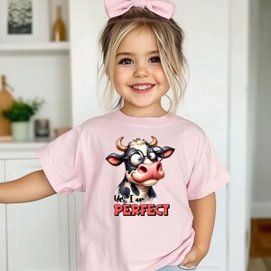 Cute Toddler Cow T-Shirt Farm Animal Shirt for Kids Baby Moo Shirt Boys Girls Funny Cow Tee Gift for Toddler Birthday or Petting Zoo