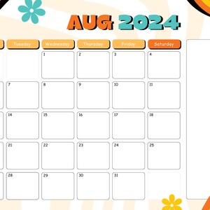 Editable Colorful Monthly Planner, 15 Months, Undated Sheets, Calendar Task and To-Do List Planner, Gold Spiral Bound
