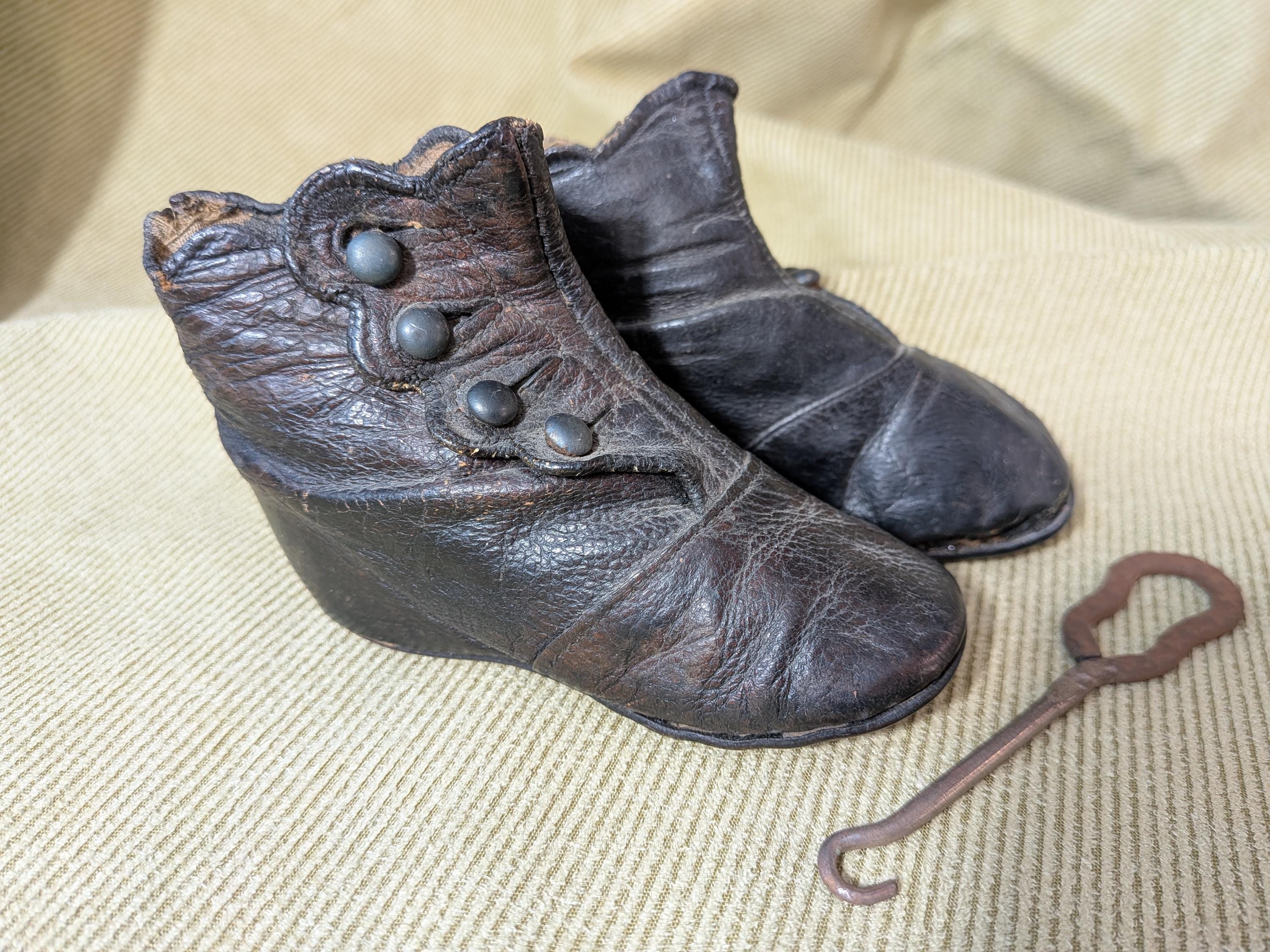 Victorian Childs Button up Shoes - Etsy