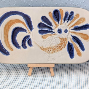 Mid Century Bird Tile or Plack designed by David Gil