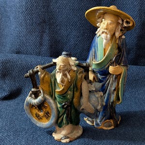 Antique Chinese Mudman/  Shiwan Pottery Sculpture