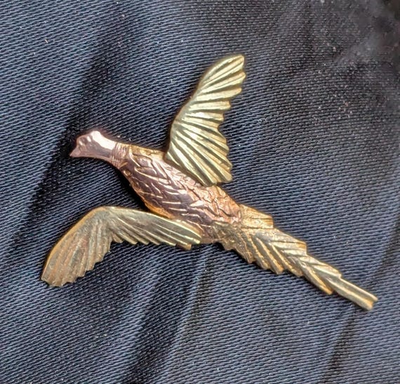 black hills gold pheasant tie tack