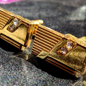 rhinestone vintage cufflinks.