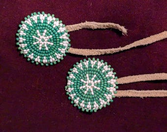 Gomas para el cabello vintage de nativos americanos hechas a mano con cuentas
