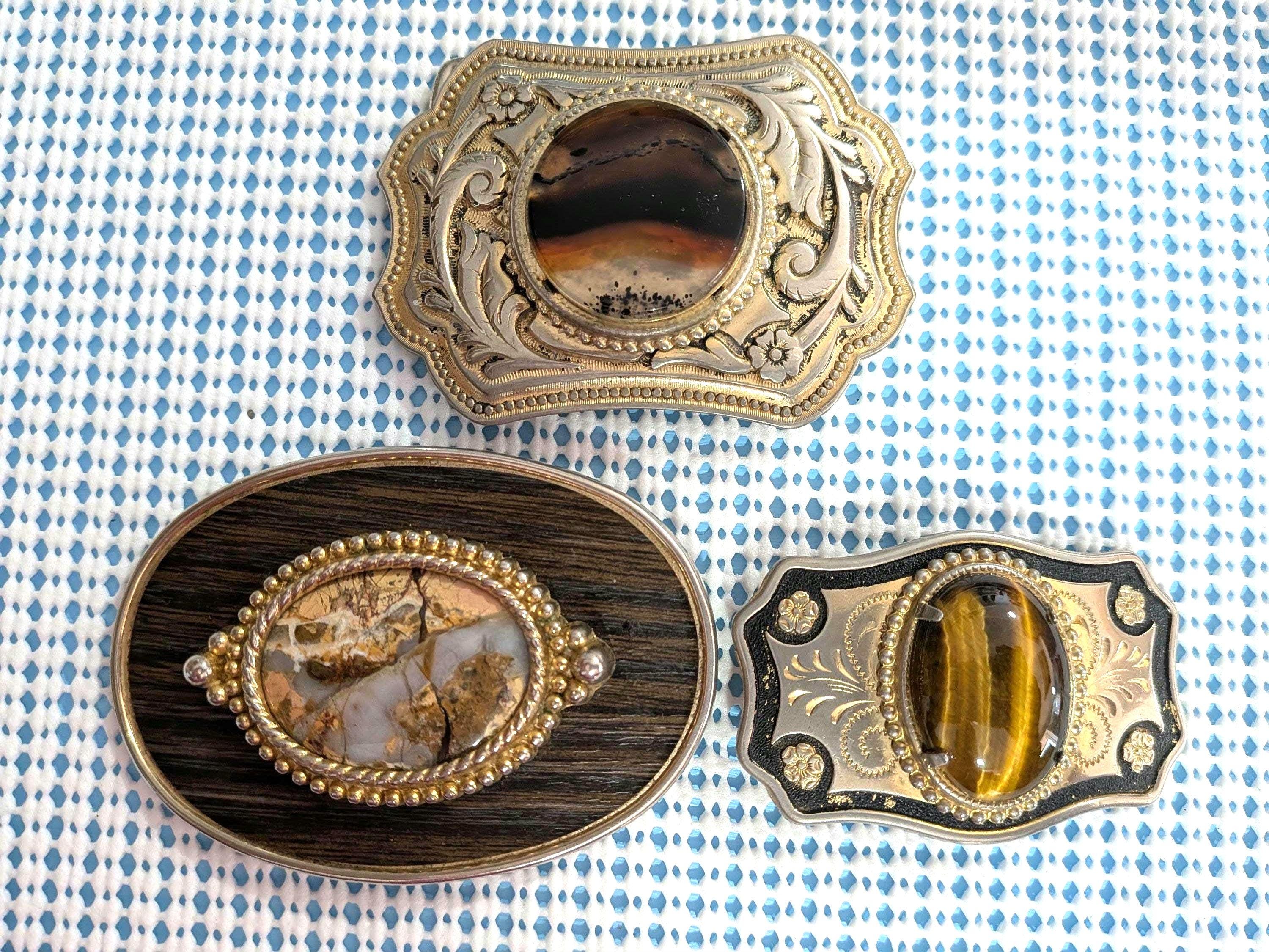 Vintage Gold Belt With Stones - Etsy