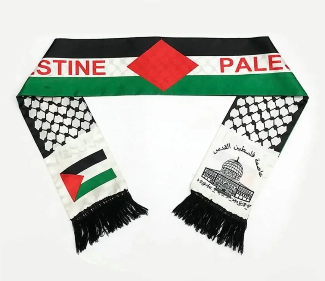 Keffiyeh palestine flag printed neck Scarf Unisex