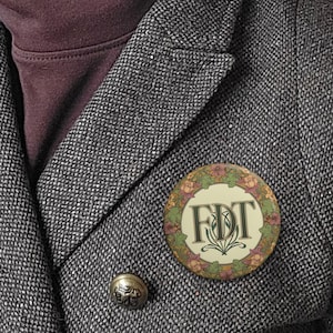 FDT Art Nouveau Protest Knapp med nål, Politiskt Subtilt Motstånd