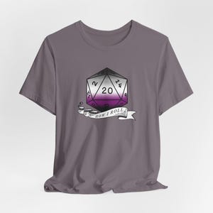 Asexual Pride D20 Tee: Nerdy LGBTQ Unisex T-Shirt