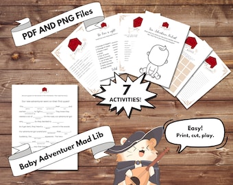 GAMES ONLY | DnD Gender Neutral Baby Shower Bundle