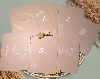 Baby milestone cards