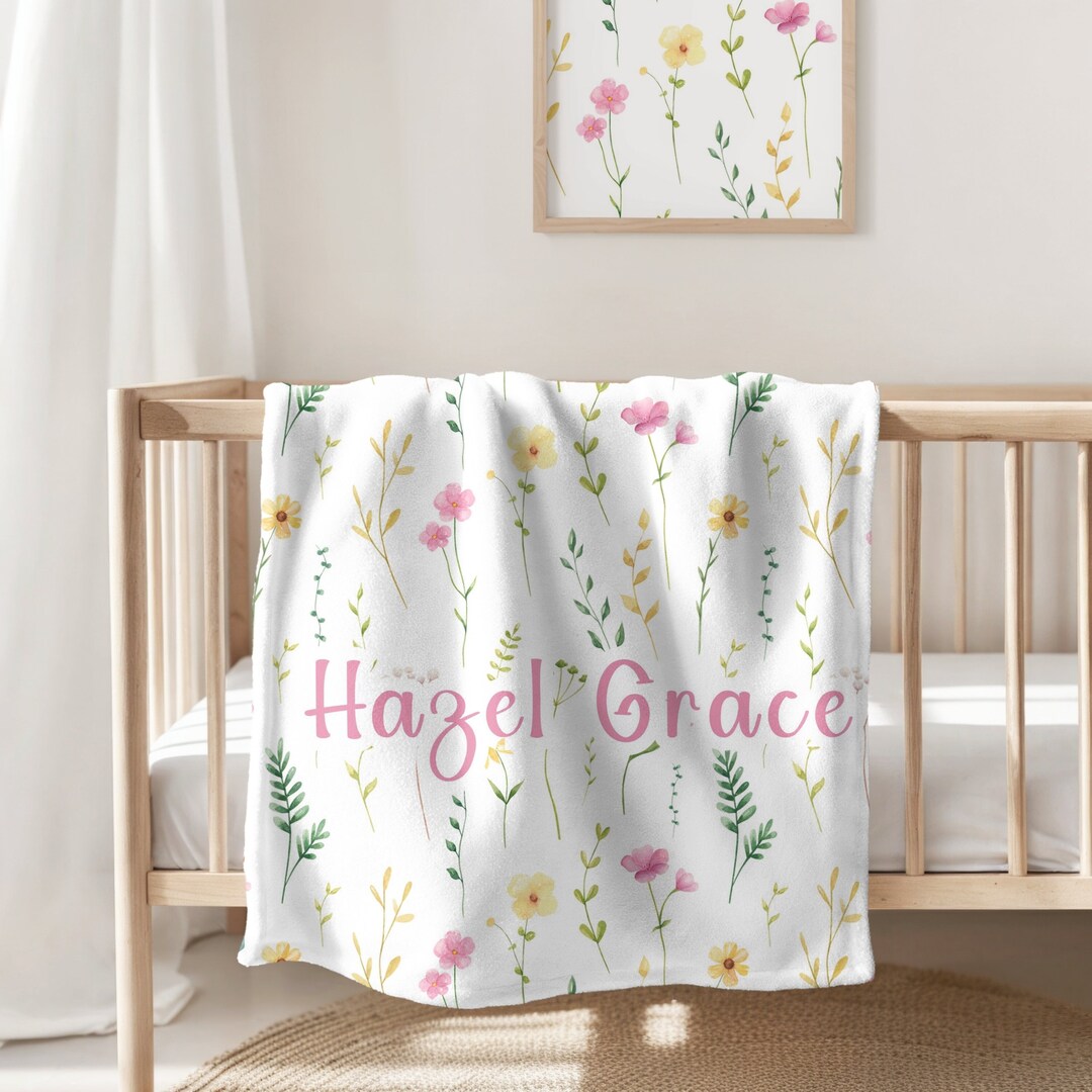 Baby Girls Floral Print Blanket main image 1