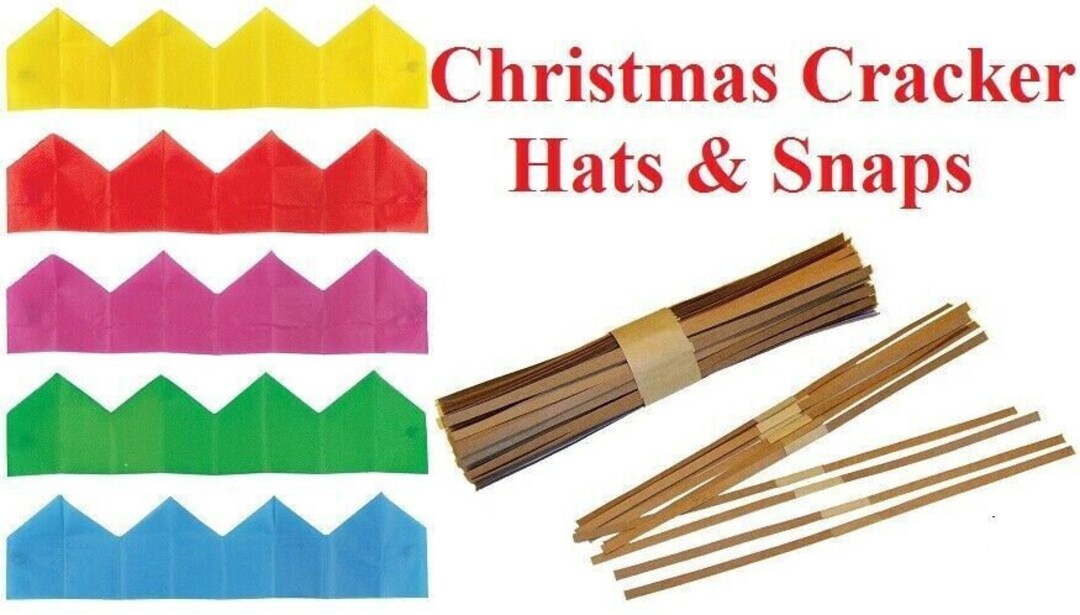 Christmas Bon Bon Snaps Crackers 28cm/11 Inches Long. Bangers Snap Pop