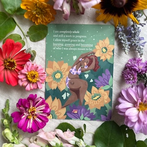 Affirmation cards for being your True Self | Confidence, Self Worth, Body Positivity, Manifesting! | Cute gift for birthdays / just because!