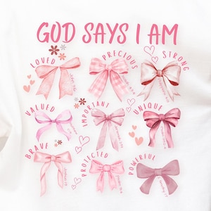 Pink Bow Coquette Design Bundle, Christian Girl PNG, Bible Verse (Digital Download)