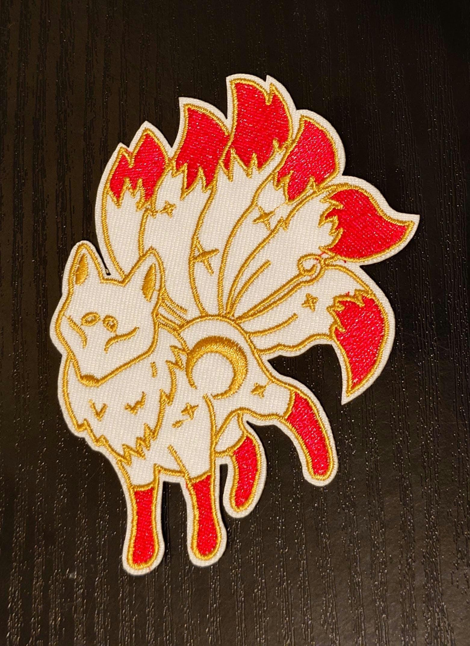 White Kitsune Pin - Etsy Australia