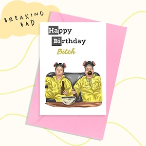 Descargar tarjeta de cumpleaños con meme de Breaking Bad / Tarjeta de cumpleaños digital / Regalo de cumpleaños divertido imprimible