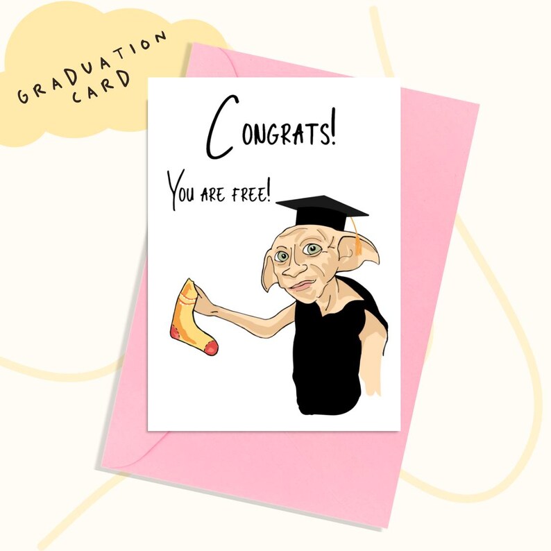 Funny Wizard Graduation Card: Printable Digital Gift (download) - Etsy
