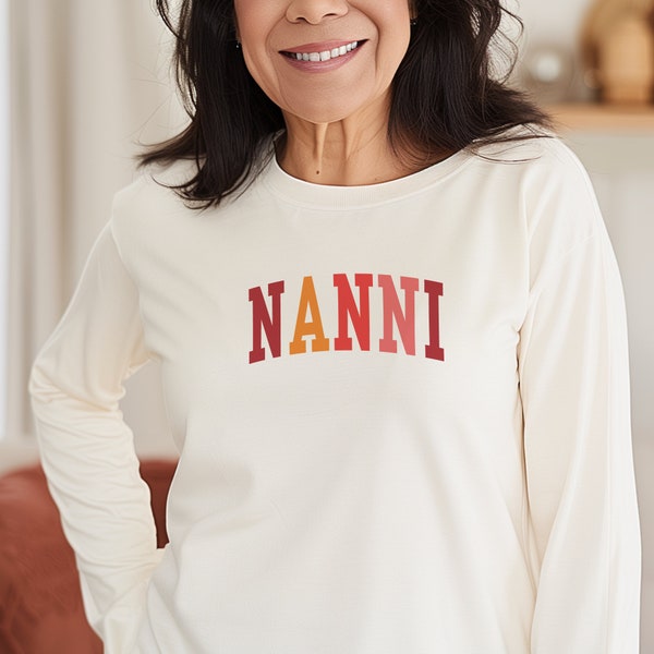 Super Soft Nanni Comfort Colors® T-shirt, Gift For Grandma, Gift for New Grandma, Womens Shirt, Comfy, Mama Gift, Mothers Day Gift