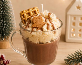 Gingerbread Waffle Mug Candle – Christmas Scented Candle
