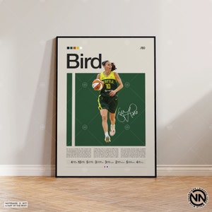 Sue Bird Poster, Seattle Storm Poster, WNBA Poster, Sports Poster, Mid Century Modern, WNBA Fans, Basketball Gift, Sports Bedroom Posters