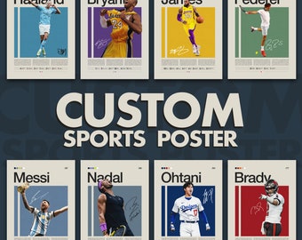 ONNO Print Archive, NBA Poster, Sports Poster, Mid Century Modern, NBA Fans, Basketball Gift, Sports Bedroom Posters