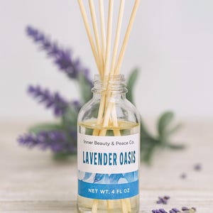 Lavender Oasis Reed Diffuser – Natural Home Fragrance, Aromatherapy Gift