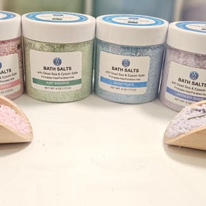 Relaxing 4 oz Bath Salts  – Perfect for Self-Care & Aromatherapy