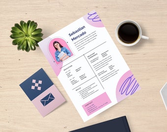 Aesthetic Creative Minimalist Student Resume Template | Professional Resume | |Minimalist Resume | Instant Download | Editable Resume